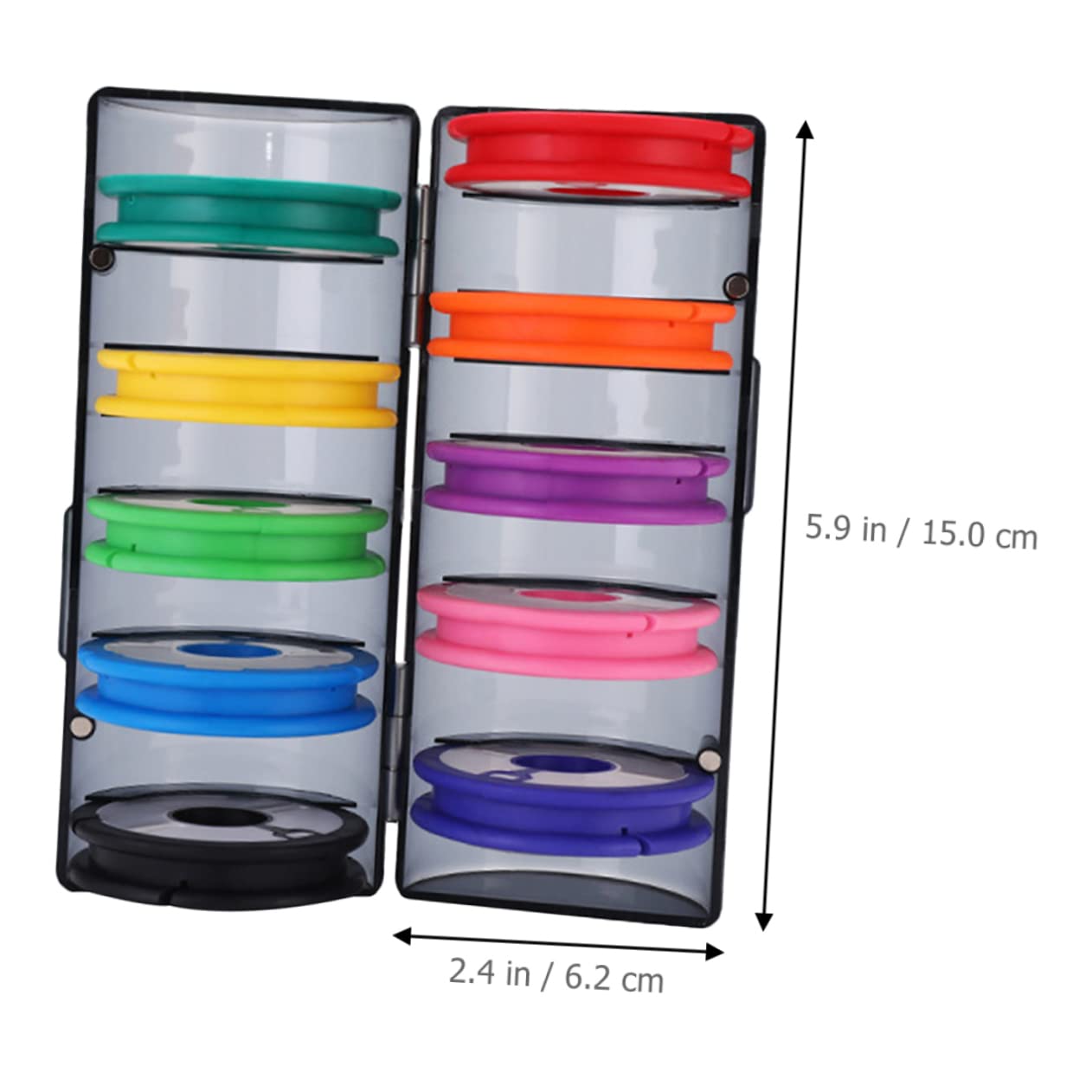 Yardwe Fishing Line Organizer Fishing Line Holder Spool Capacity Protects for Anglers and Random Color