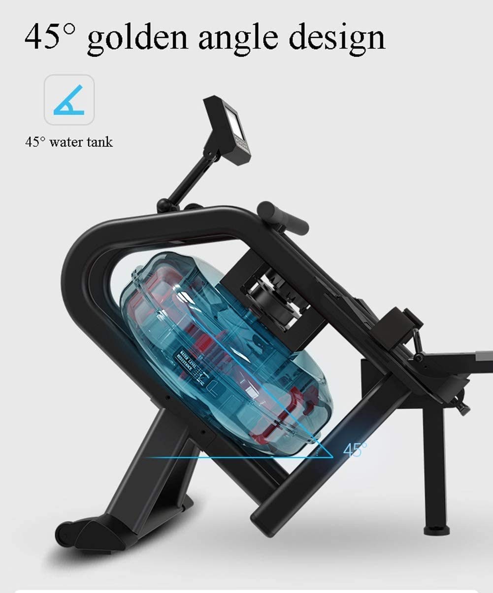 Attrezzatura per il fitness Vogatore pieghevole, vogatori per uso domestico Vogatore da interno Attrezzatura per il fitness addominale, display LCD, carico massimo 150 kg, per ufficio, balcone, pales