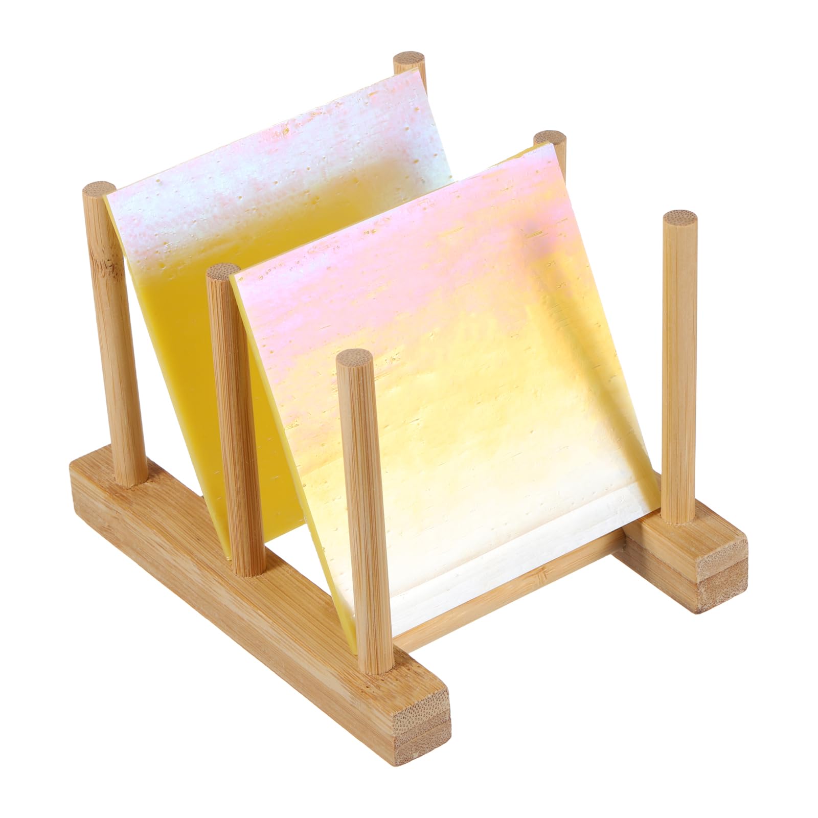 PATIKIL 4 x 4 Inch Transparent Stained Glass Sheets