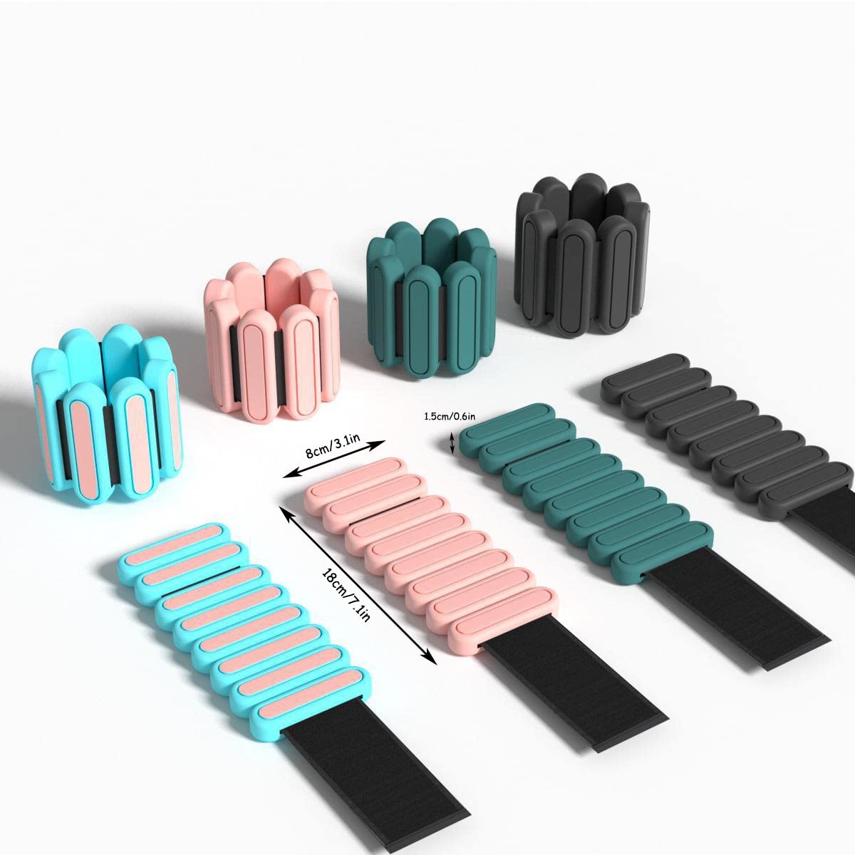Pesi da polso caviglia braccio gamba completamente regolabili | 1 coppia 2 Lbs pesi caviglia per uomini e donne | Per camminare, fare jogging, viaggiare, yoga, palestra ( Color : Style 1 , Size : 1lbs
