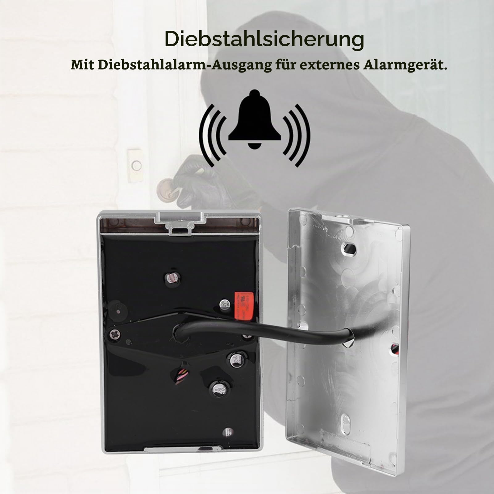 Ejoyous Codeschloss Zutrittskontrolle, Wasserdichte Tür Zutrittskontrollsystem Digicode Tastatur Metall mit Hintergrundbeleuchtung für Fabrik Warehouse Wohngebäude