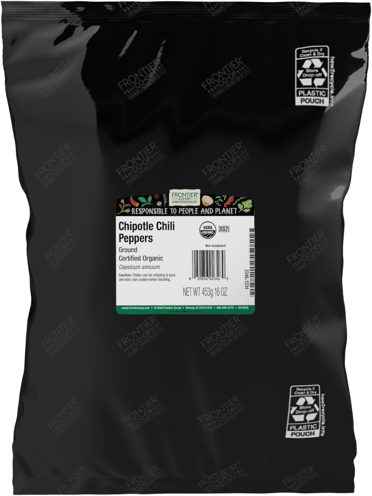 Ground Chipotle, 1-Pound Bulk, Dried Smoked Peppers, Rich Aroma, Smokey & Earthy For Southwest & Mexican Foods