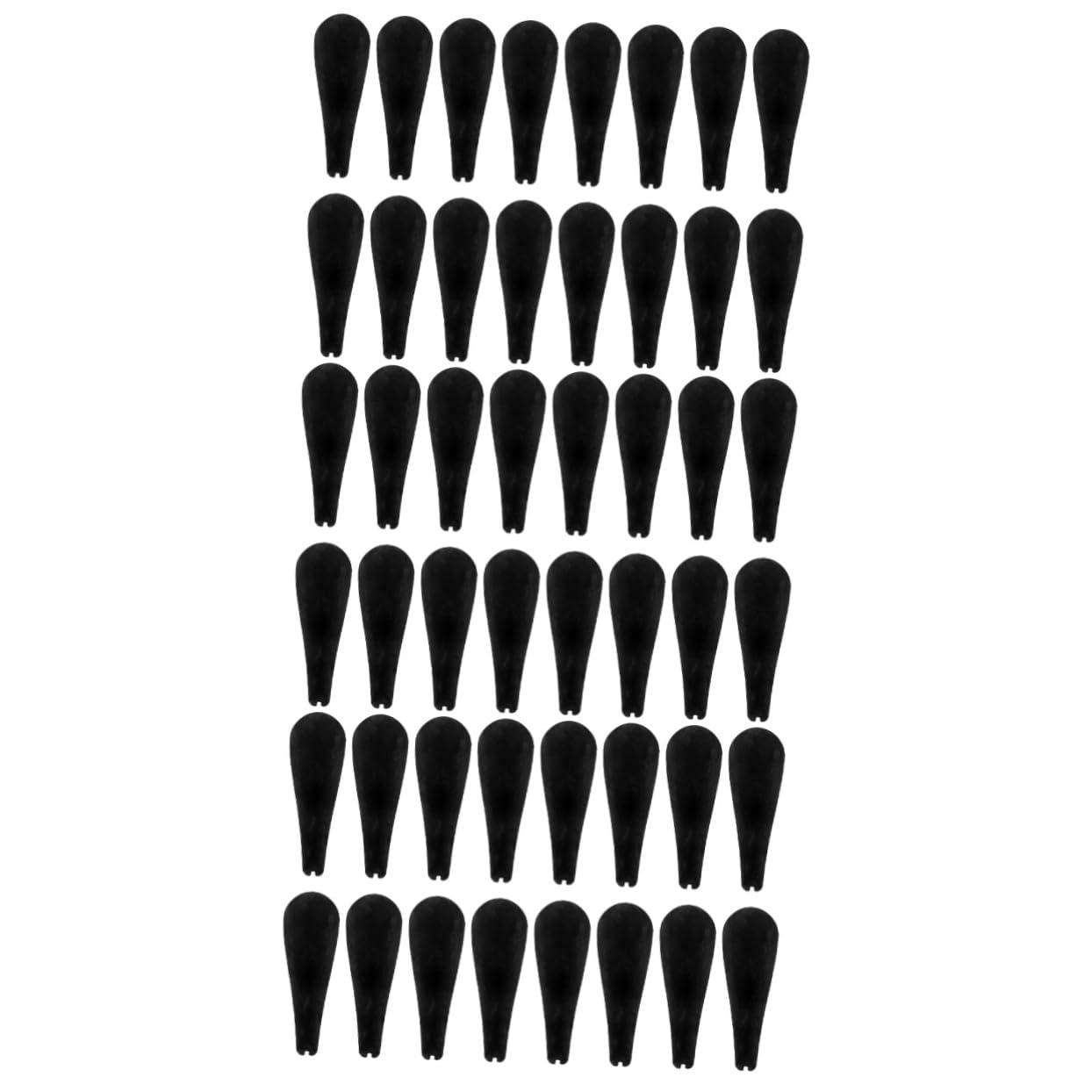 HOOTNEE 48 Pcs Hanger Shoulder Rest Clothes Rack Hangers Hanger Shoulder Form Hanger Shoulder Pads Garment Hanger Pad Garment Hanger Forms Garment Hanger Shoulder Pad Flocking Black