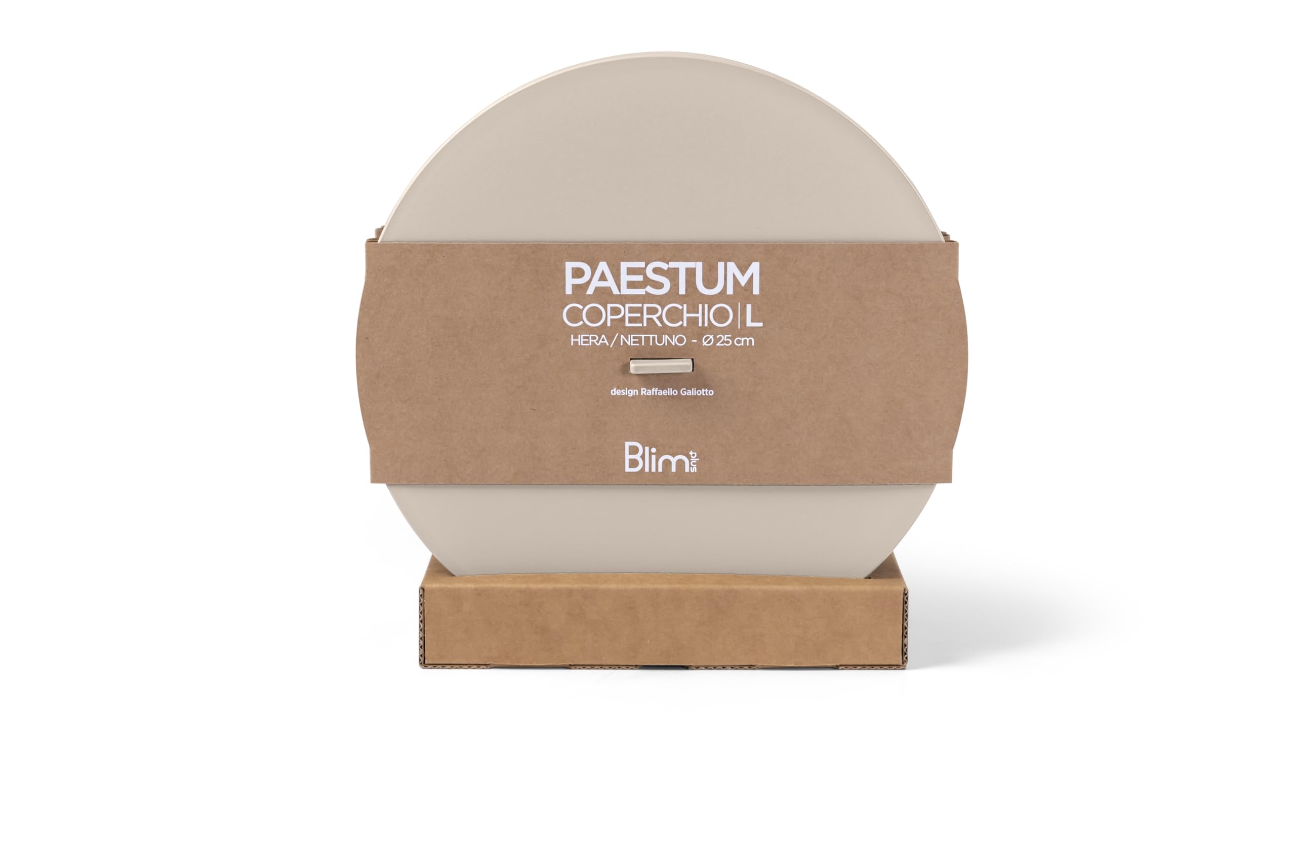 Blim Plus - Deckel Paestum L Moka Grey Ø 25 cm - Schüsselabdeckung Hera Nettuno L - Made in Italy