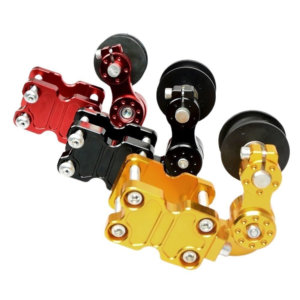 Osłona łańcucha Pasuje do Kawasaki pasuje do Ninja ZX6R ZX7R ZX9R ZX10R ZX12R ZX14R Z1000 ZZR600 napinacz łańcucha regulator łańcucha Ochraniacz łańcucha motocyklowego(Golden)