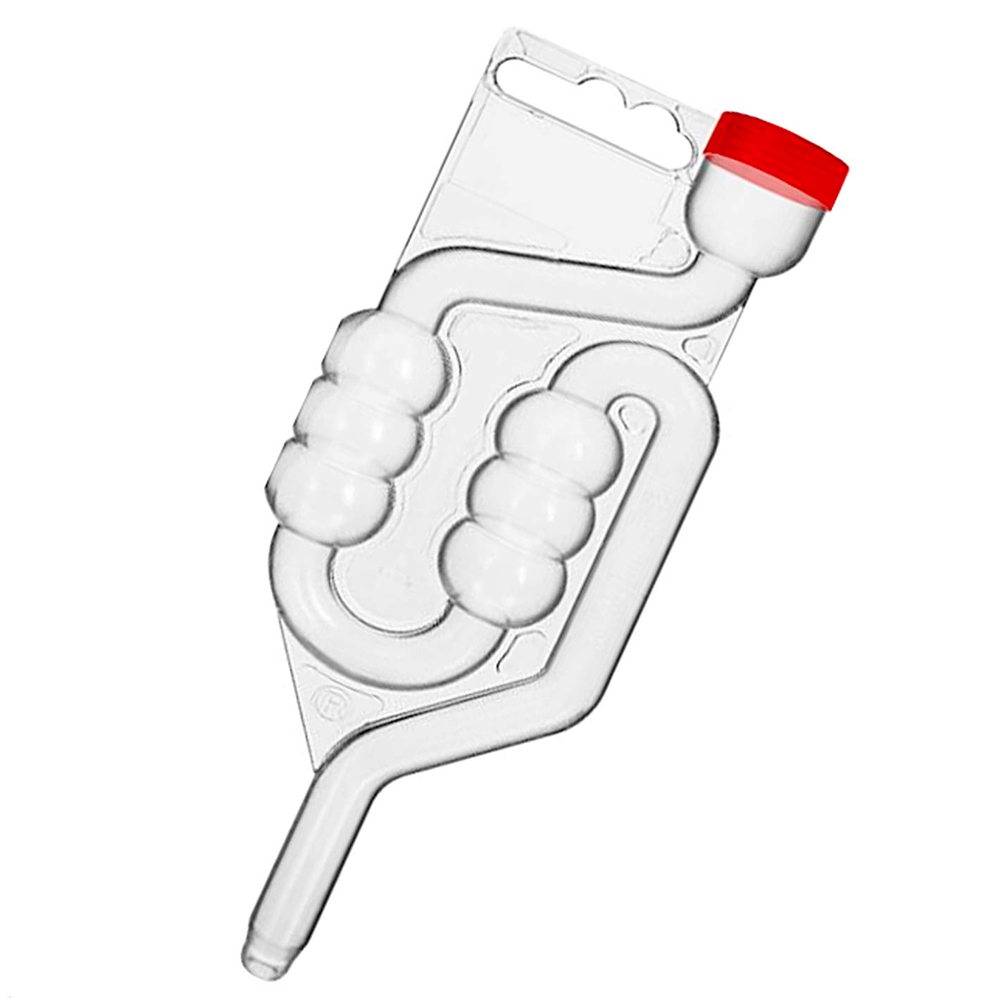 Home Brew Bubbler Airlock 2 Pack (with red dust Cap)