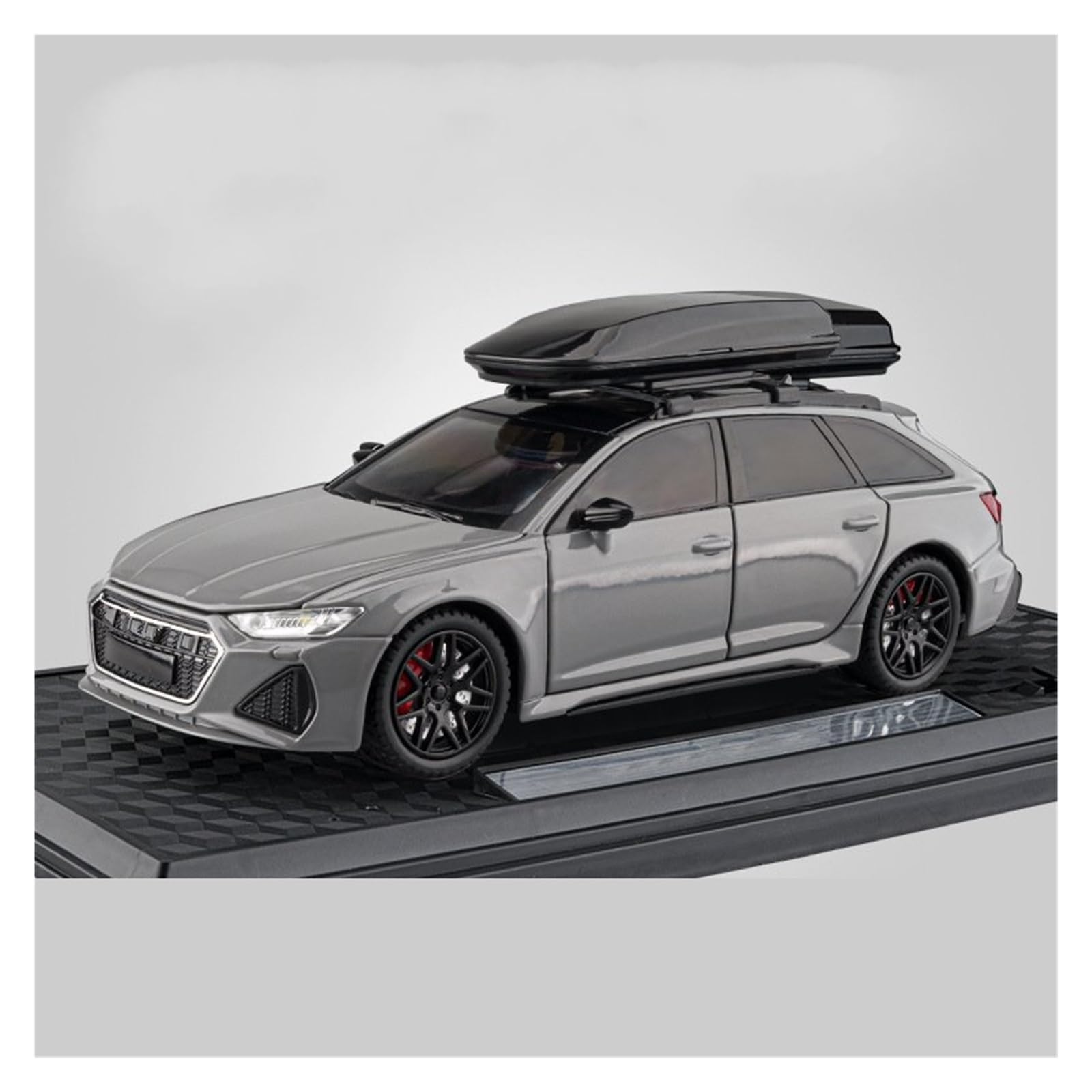 BANKOTO Diecast Car 1:24 For Audi RS6 Diecast Metal Alloy Car Model Collection Collectible Model(Gray)