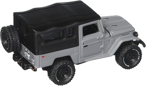 Miniatura 2 de Johnny Lightning 164 Classic Gold 2017 - 1980 Toyota Land Cruiser- Gris