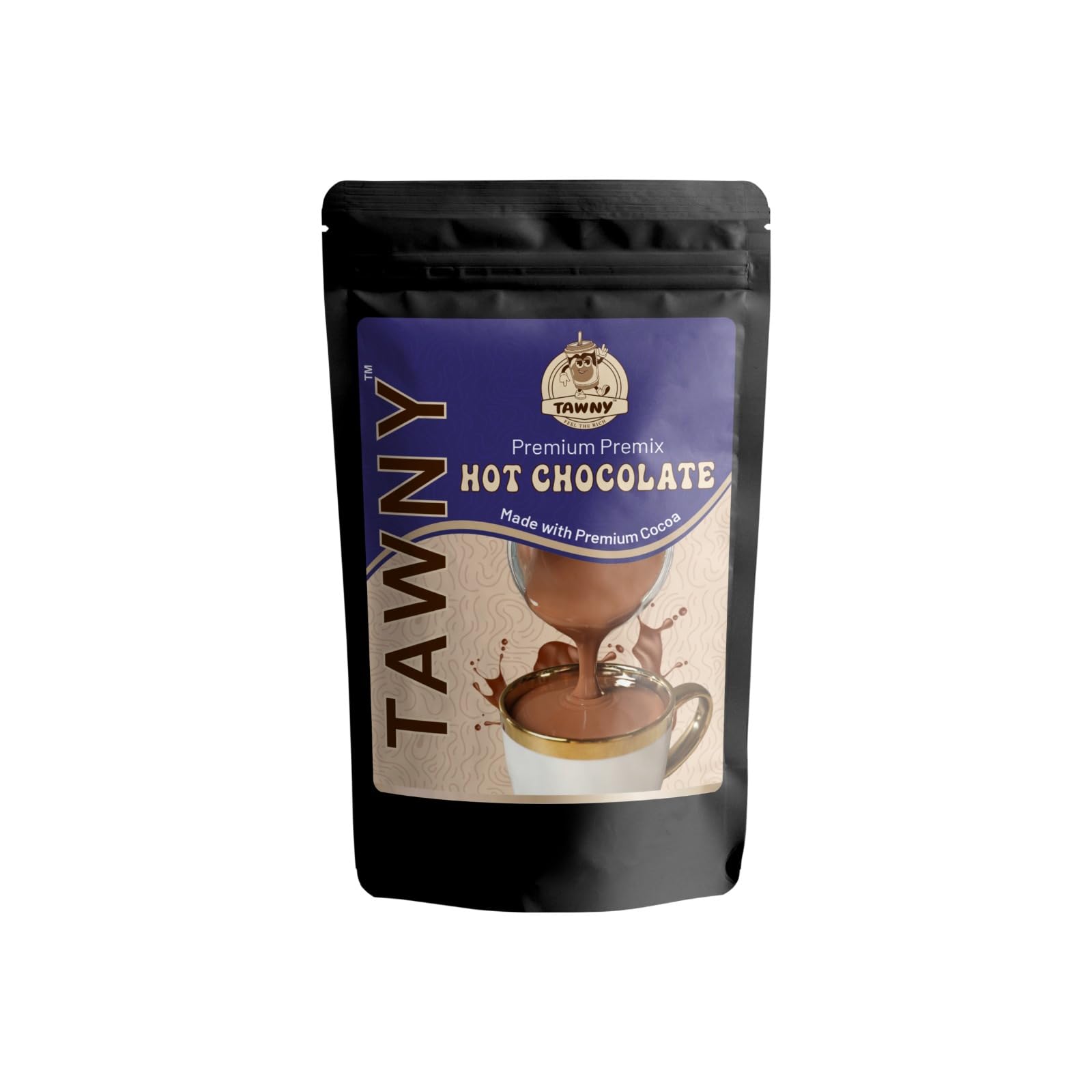 Tawny Premium Hot Chocolate Premix | Made with Premium Cocoa | Rich & Creamy Instant Hot Chocolate Drink Mix | Smooth Chocolate Beverage | Easy to Prepare with Hot Milk | Café Style Hot Cocoa Pack of 1-image-4