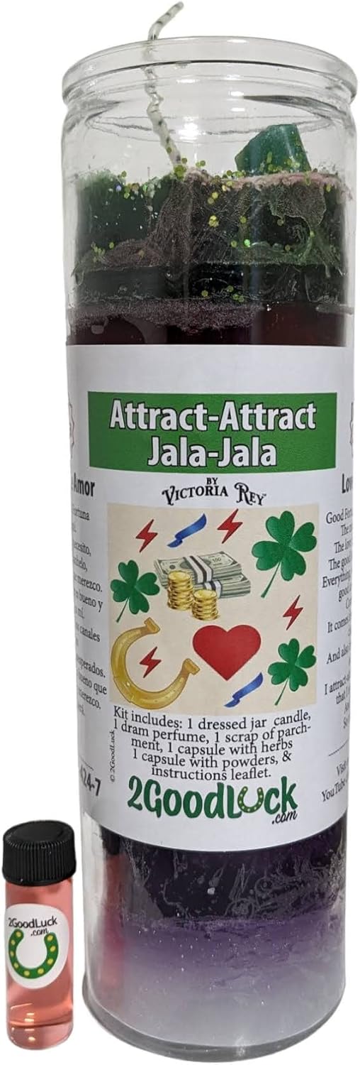 Attract-Attract 7 Colors Dressed Candle Kit - Veladora Kit Jala-Jala 7 Colores