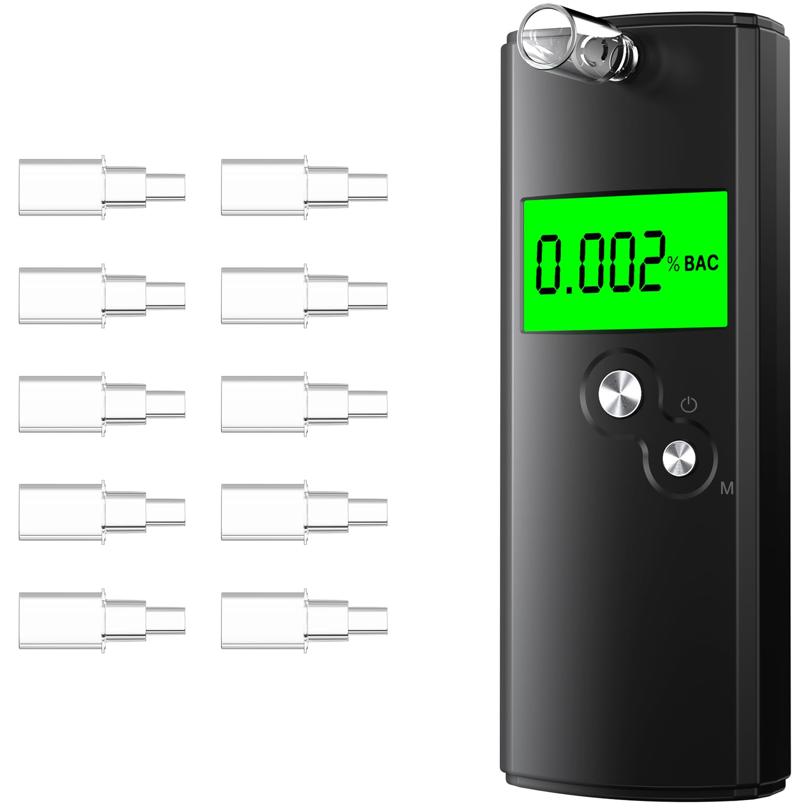 NF Approved Electronic Breathalyser High Precision Breathalyzer with LCD Digital Display Portable Breathalyzer for Home and Party