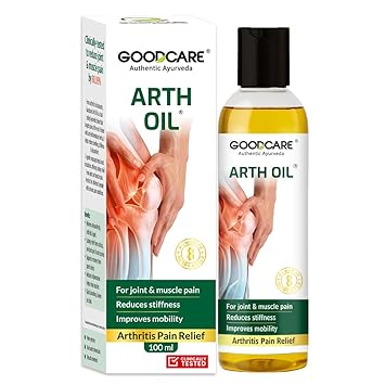 Goodcare Arth Oil 100ml | Ayurvedic Oil for Joint & Muscle Pain Relief | Arthritis Pain Relief | Reduces Stiffness | Enhances Mobility | Clinically Tested Formula