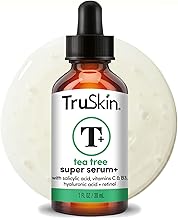 TruSkin Tea Tree Oil Acne Treatment Serum for Face – Salicylic Acid, Niacinamide, Vitamin C & Retinol – Clarifying Super Facial Serum for Acne-Prone Skin & Pores, 1 Fl Oz