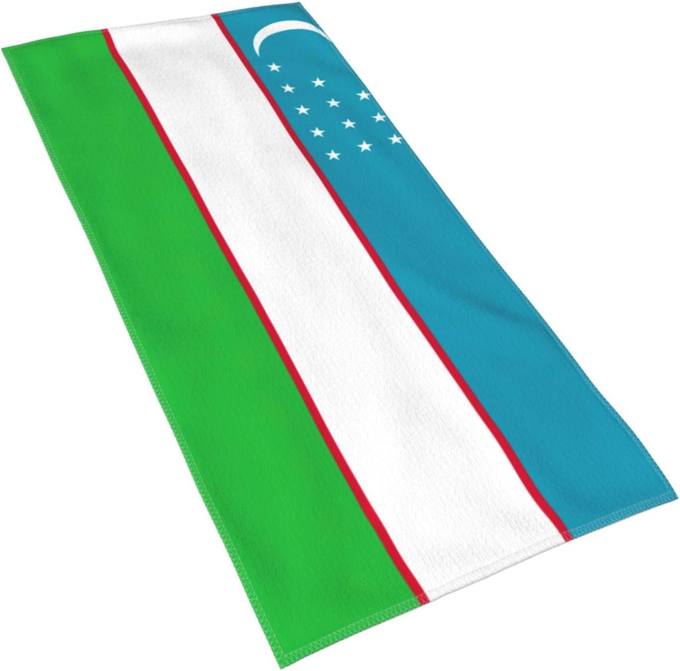 Flag of The Republic of Uzbekistan Print Hand Towels for Kitchen, Decorative Bathroom Towels Decor Farmhouse Cute for Men Women Gifts