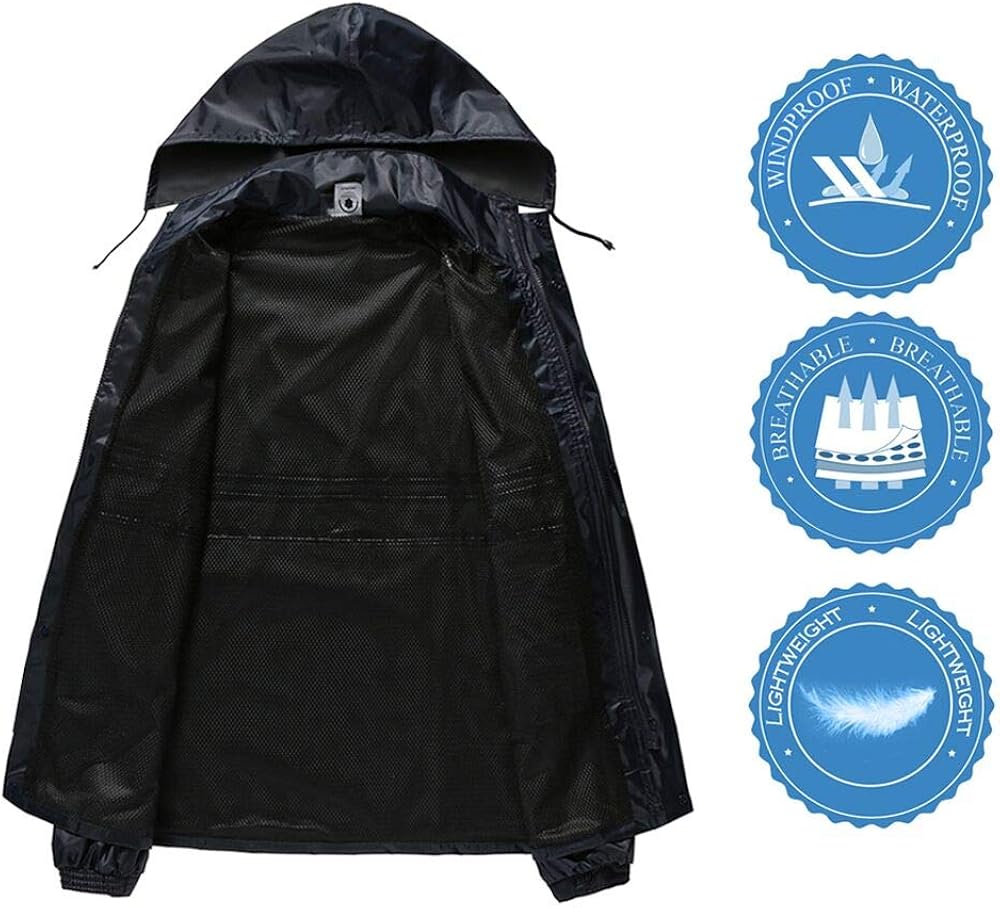 Lіmіtеd Stосk Weleyclore Rain Gear for Men, Lightweight Waterproof Rain Coats for Motorcycle Golf Fishing (Jacket & Pants) Bеѕt Cуbеr Mоndау 🔥 Weleyclore Rain Gear for Men, Lightweight Waterproof Rain Coats for Motorcycle Golf Fishing (Jacket & Pants)