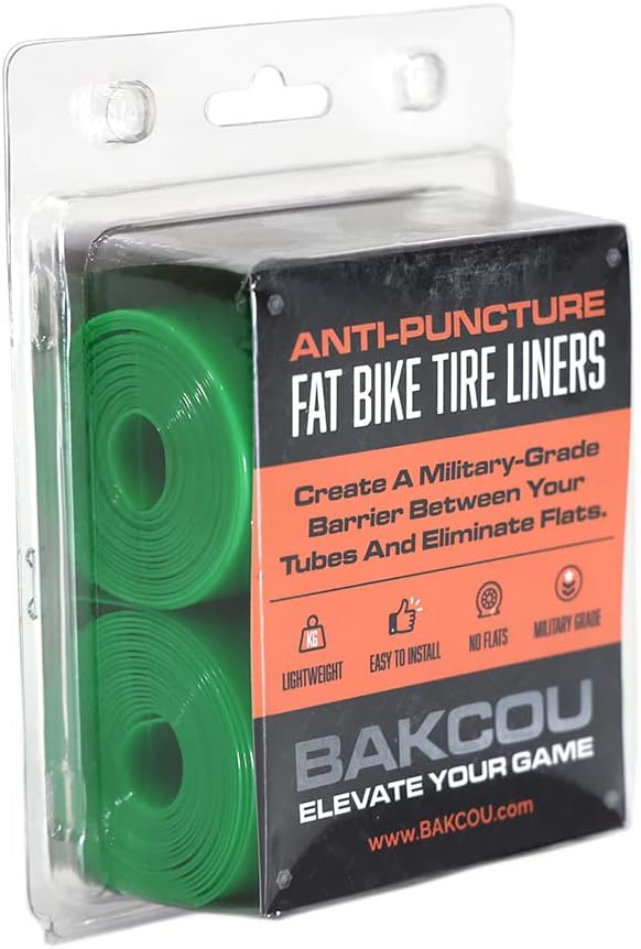 Bakcou Fat Tire Liners for 26 x 34.8 inch Bike Tires. Longer Lasting