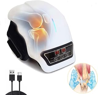 DTOKO Knee Massager LED Screen Infrared Heated Vibration for Arthr-itis Massager with Heat and Kneading Wearable Rechargeable Electronic Swelling Stiff Joints Stretched Ligament and Muscles Injuries