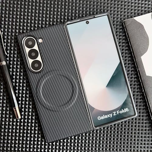 For Galaxy Z Fold 6 �P�[�X MagSafe�Ή� �J�[�{�� �܂肽���� Galaxy Z Fold 6�ی�P�[�X ���C�����X�[�d�Ή� �X���� ���y�� �����₷�� ������ ������� �}�O�Z�[�t�Ή� �X�}�z�P�[�X �M�����N�V�[ Z Fold 