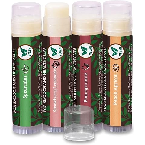 Earth's Daughter Vegan Lip Balm - 4 Pack of Assorted Flavors Cover