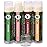Earth\'s Daughter Vegan Lip Balm Stocking Stuffers 4-pack, Beeswax Free Lip Balm, Natural, Organic Flavors - Assorted Flavors, Plant Based Vegan Chapstick, Moisturizer