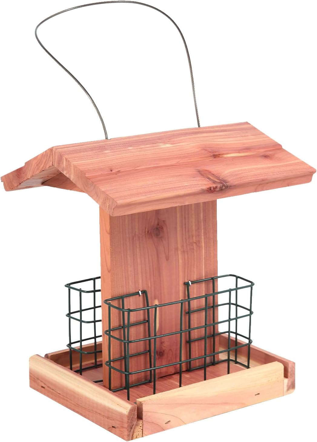 MHHOWG Garden Suet Bird Feeder, American Cedar Wood