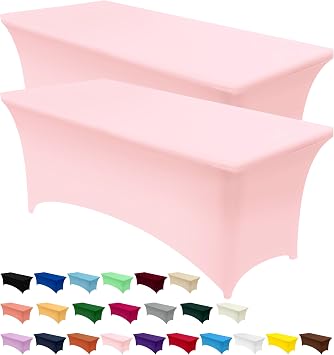 Utopia Kitchen Spandex Table Cloth 1 Pack [6FT, 72Lx30Wx30H Inch, Purple] | Tight, Fitted, Washable and Wrinkle Resistant Stretch Rectangular Patio Table Cover for Event, Wedding, Banquet & Parties