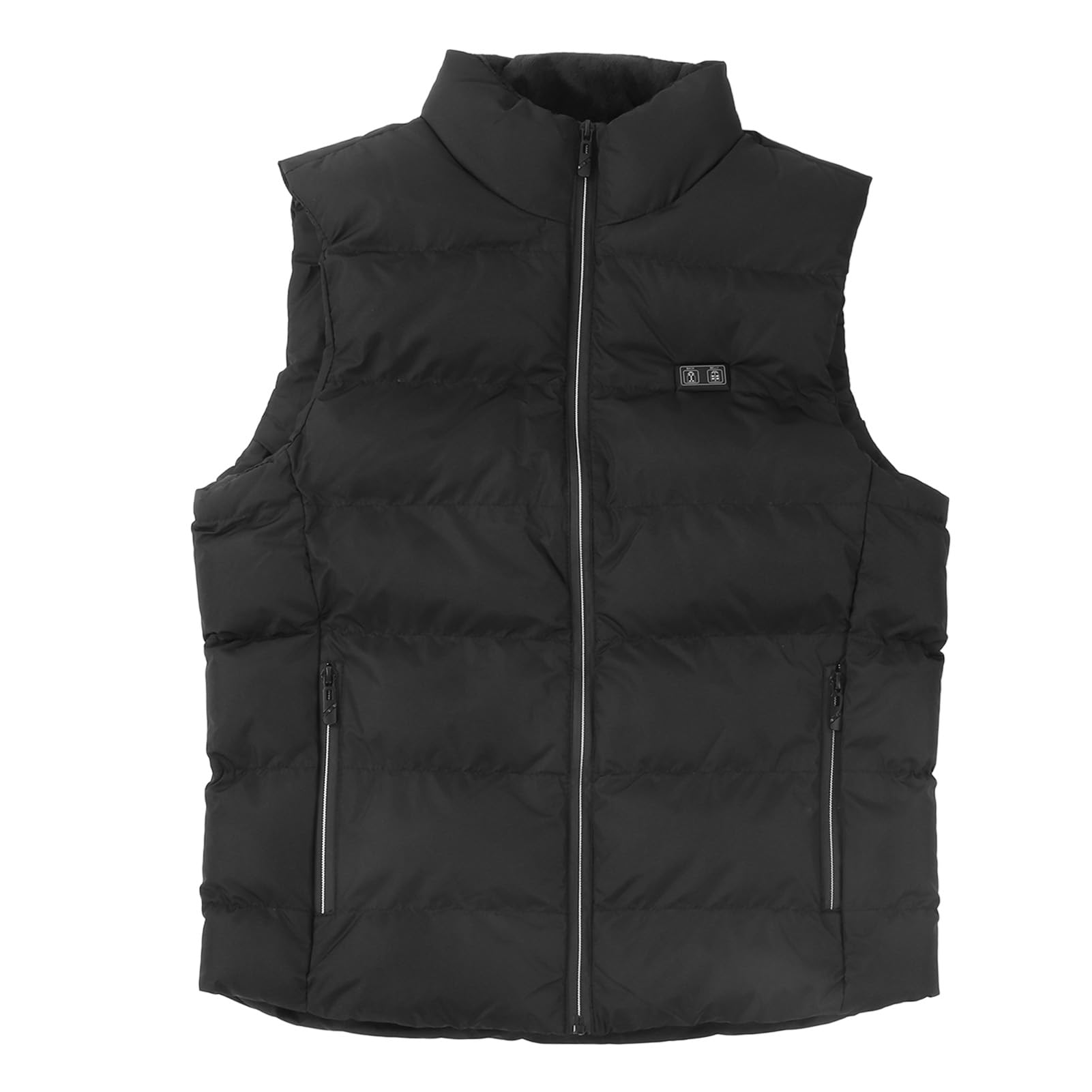 Tbest Gilet Chauffant, USB épaissir 15 Zones Gilets Chauffants électriques Veste Chauffante électrique Gilet pour la Randonnée Ski Travail en Plein Air Noir