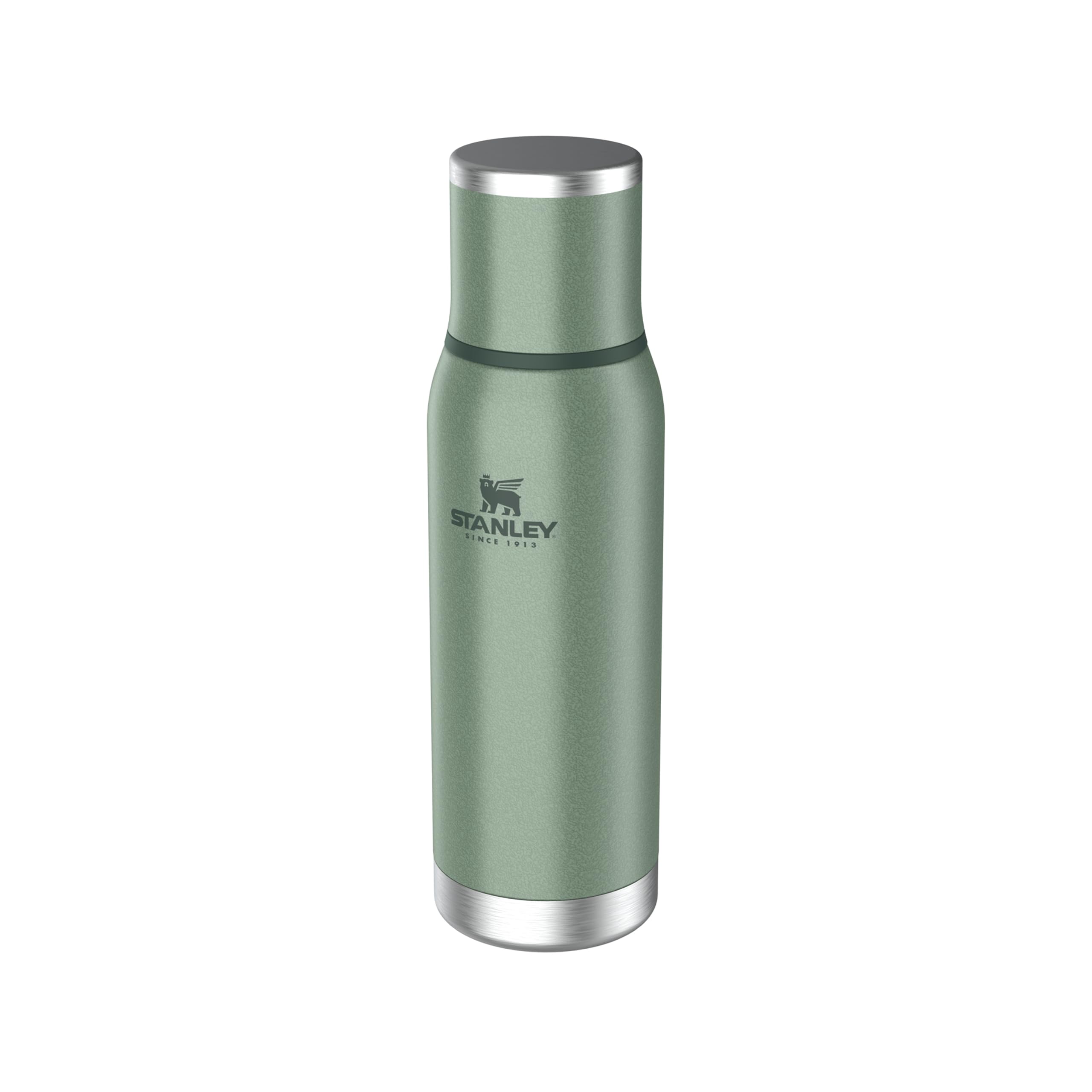 Stanley 1913 Adventure To-Go Borraccia Termica 0.75L - Hammertone Green | Freddo 25 Ore - Caldo 20 Ore - Antigoccia - Coperchio Isolato - Senza BPA - Thermos Lavabile In Lavastoviglie