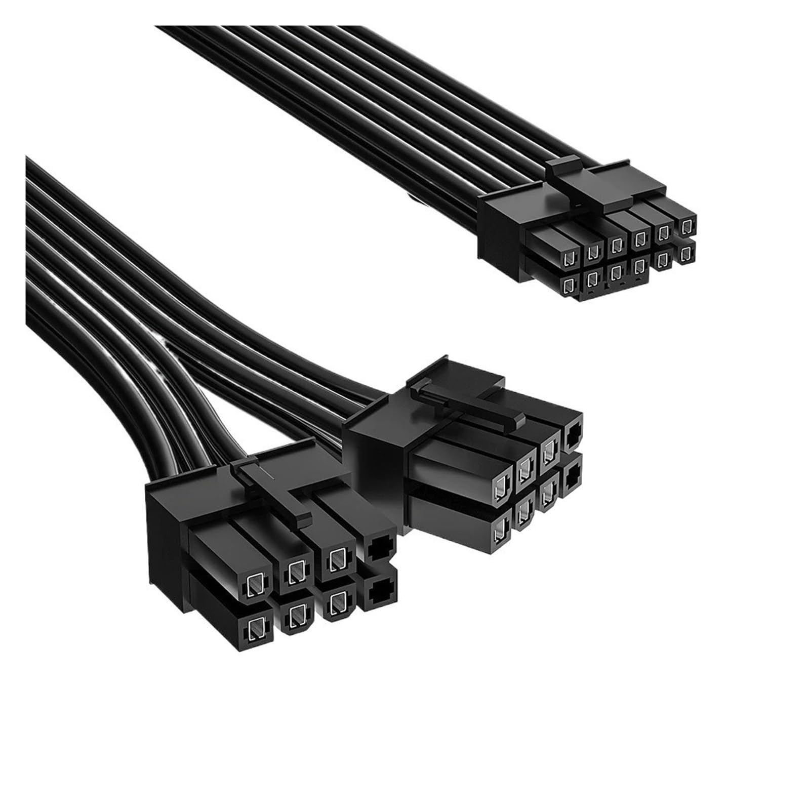 Generico Cavo nero doppio da 8 pin a 12+4 12VHPWR 16 AWG