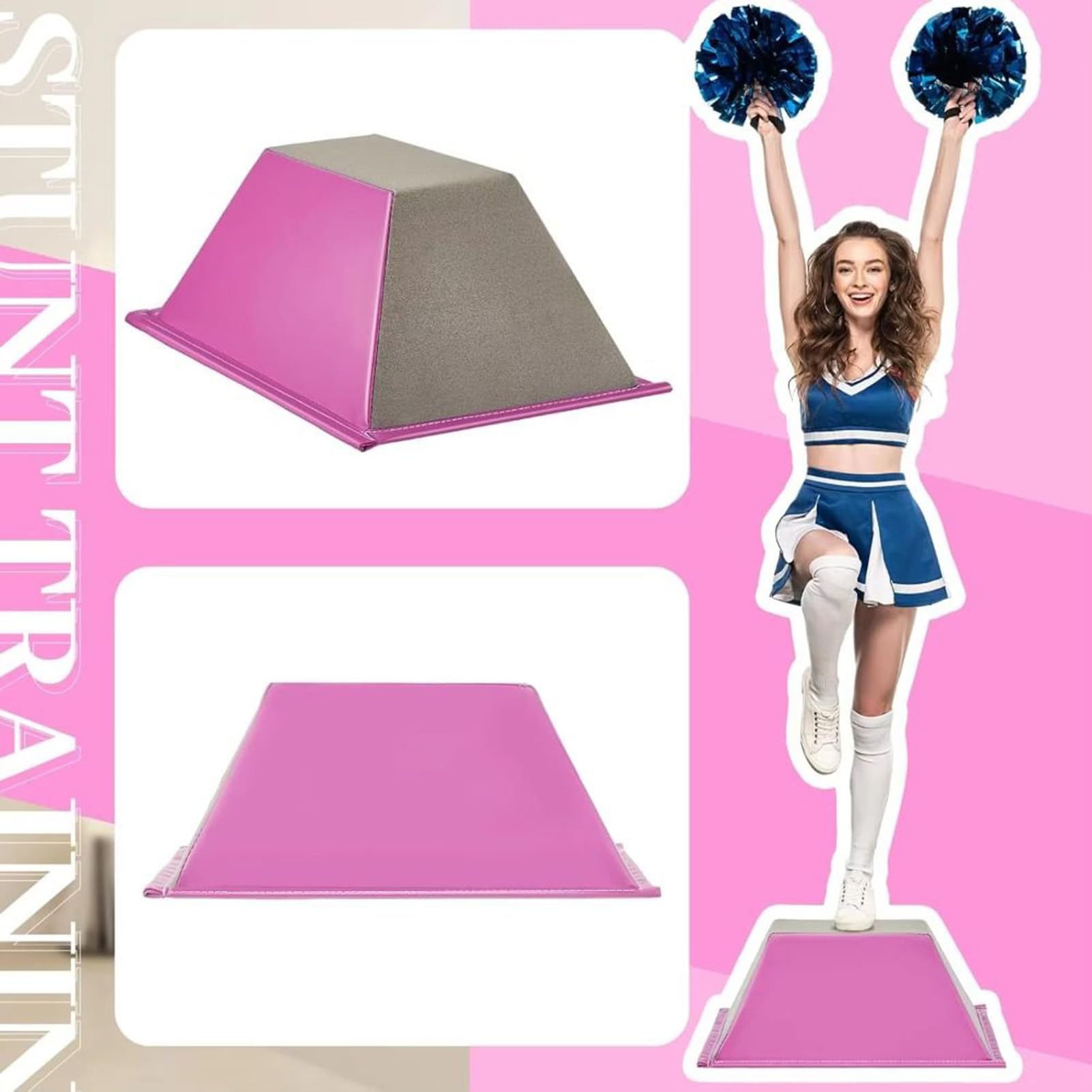 Cheer Balanced Trainers, stabilny dywanik do stoiska kaskaderskiego, platformy z rdzeniem siłowym trapezowym, sprzęt treningowy dla dorosłych, domu, studia, siłowni, wewnątrz, na zewnątrz, procedury