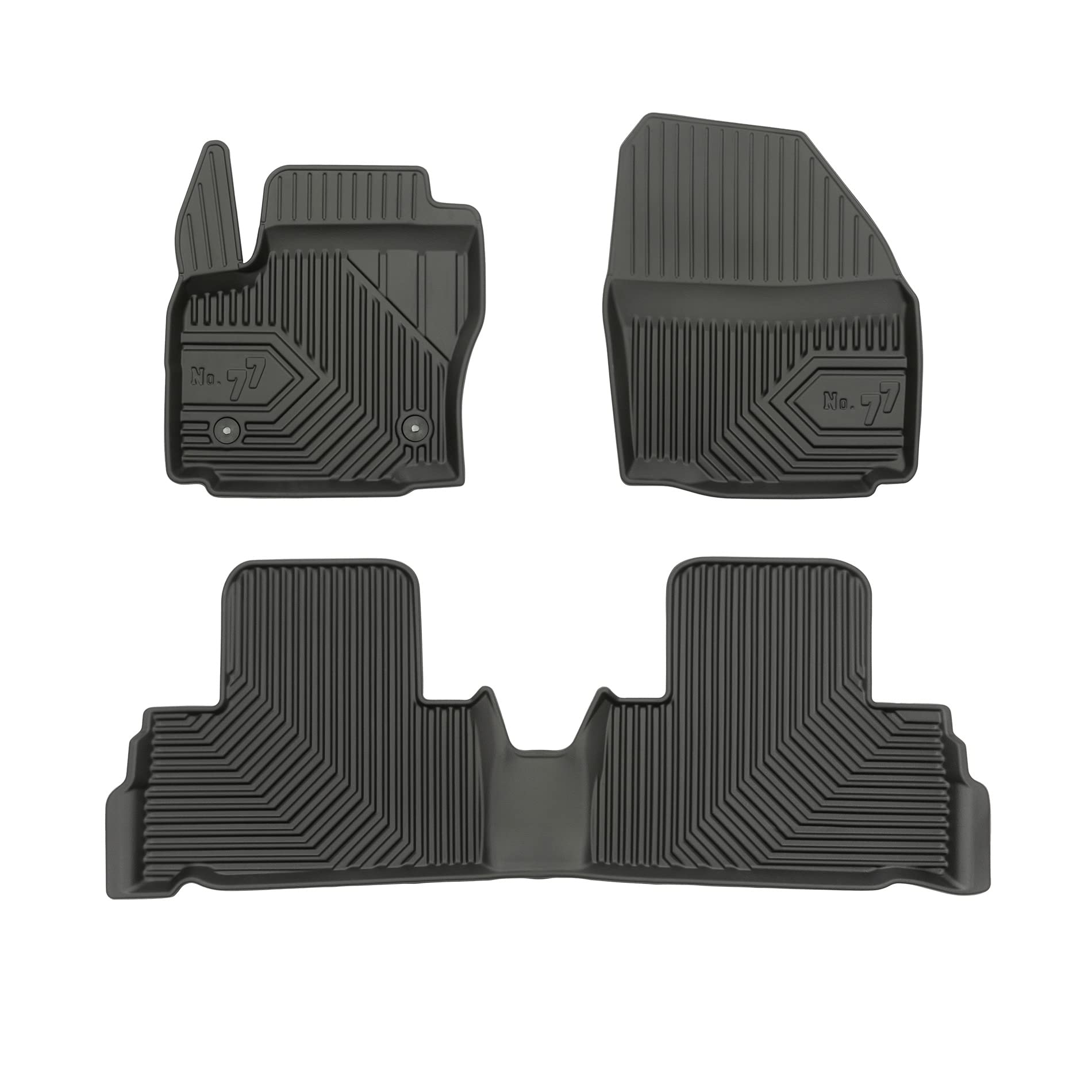 FROGUM No.77 Alfombrillas para Coche Alfombras para Ford Galaxy II 2009-2015 | Borde Alto | para Todo el año | Tamaño