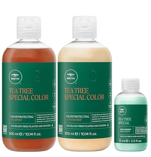 Tea Tree Juego de indulgencia de color de hormigueo y acondicionador, 1.8 libras.