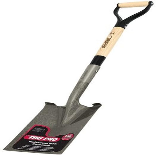 Truper 31211 Tru Pro Garden Spade with D-Handle, 30-Inch,Ash Wood