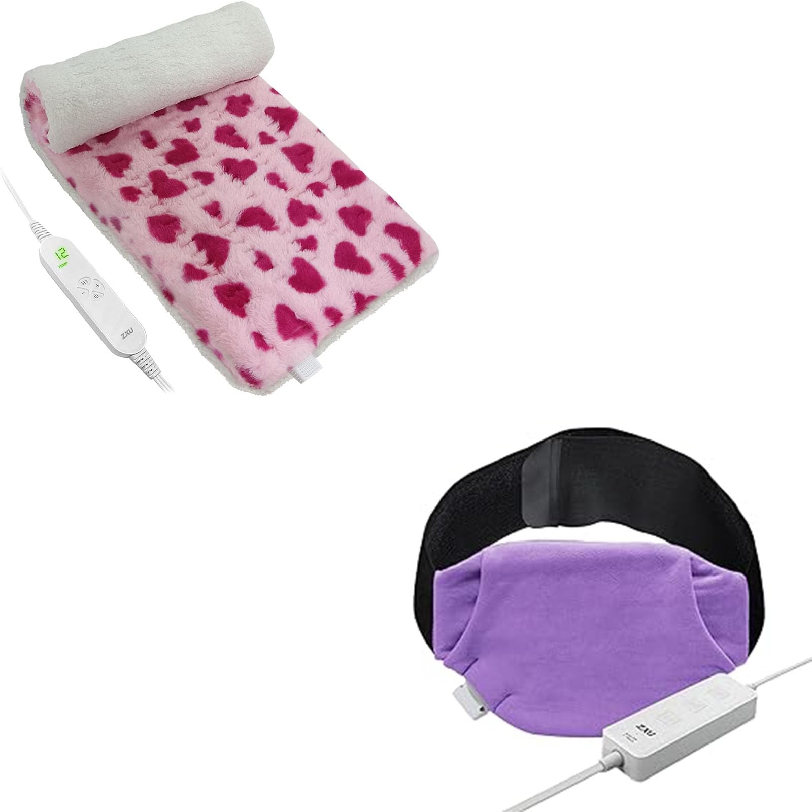 Amazon.com: Ultra Soft Sherpa Heating Pad with 12 Heat Setting and Small Heating  Pad for Back Pain and Cramps Relief with 3 Heat Setting : Health u0026 Household