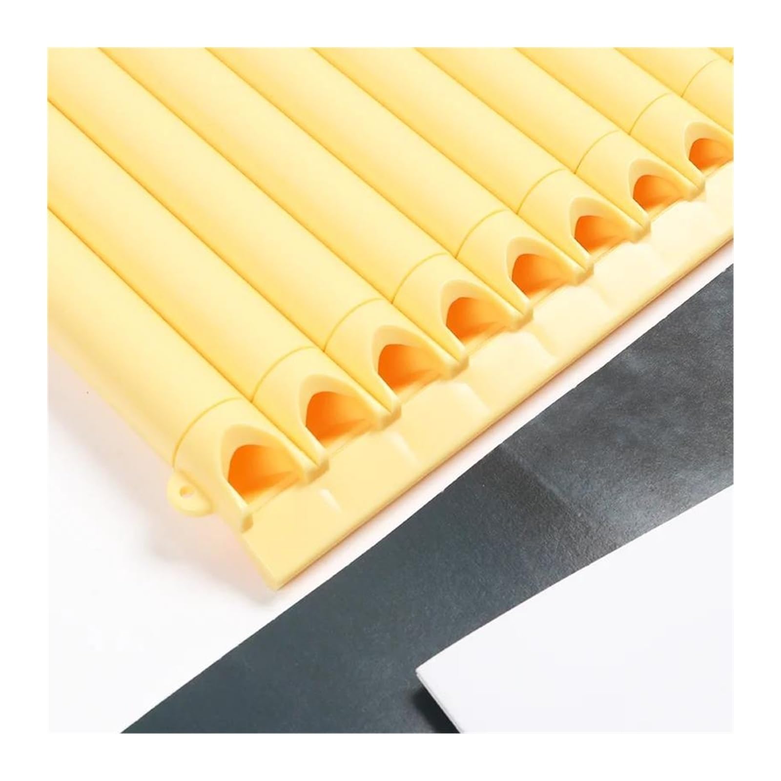 Flauto di Pan Flauto di Pan 18 tubi Strumento di Pan Flauto di Pan Chiave di Do Per Studenti Principianti Con Borsa per il Trasporto Manuale dell'Utente Strumento Musicale(Yellow)