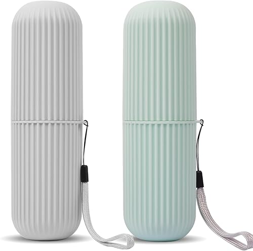 Miniatura 9 de UCEC Estuche de viaje para cepillo de dientes, 8.2 pulgadas más largo, estuche portátil para cepillos de dientes de viaje para viajes, camping,