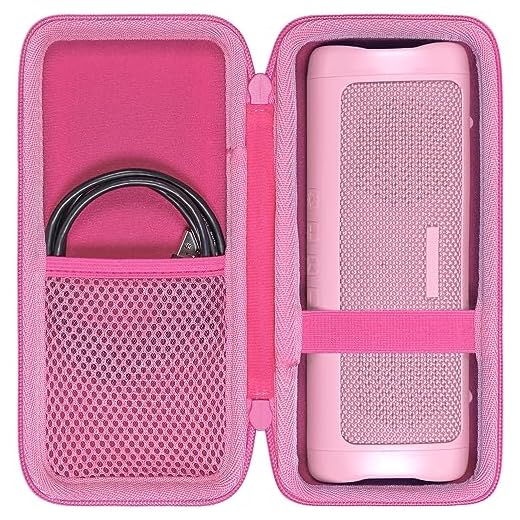 co2CREA Hard Case Replacement for BolaButty X-GO C27C Bluetooth Speaker IPX5 Waterproof Speaker (Pink)