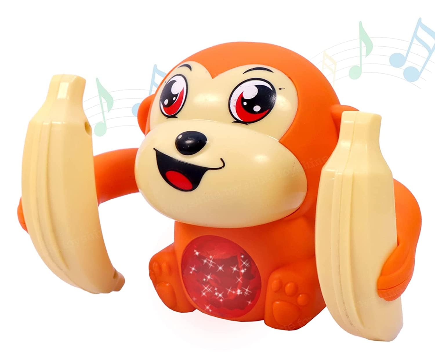 Toyshine Dancing and Spinning Rolling Doll Tumble Monkey Toy Banana Monkey with Musical Toy with Light and Sound Effects (B0C4TVP6XS) Amazon Price History, Amazon Price Tracker