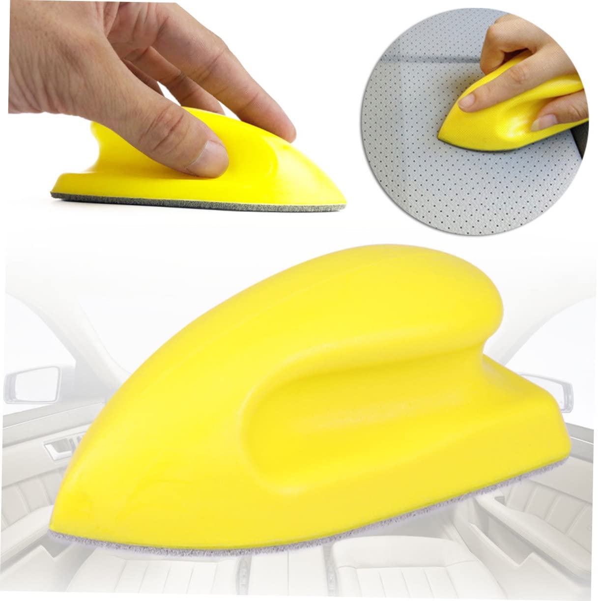 ULTECHNOVO 6 Pièces Brosse en Cuir Voiture pour Tapisserie d'ameublement Outils de Nettoyage de canapé pour Meubles Nettoyeur Automatique kit de Mise Bas Brosse nettoyante