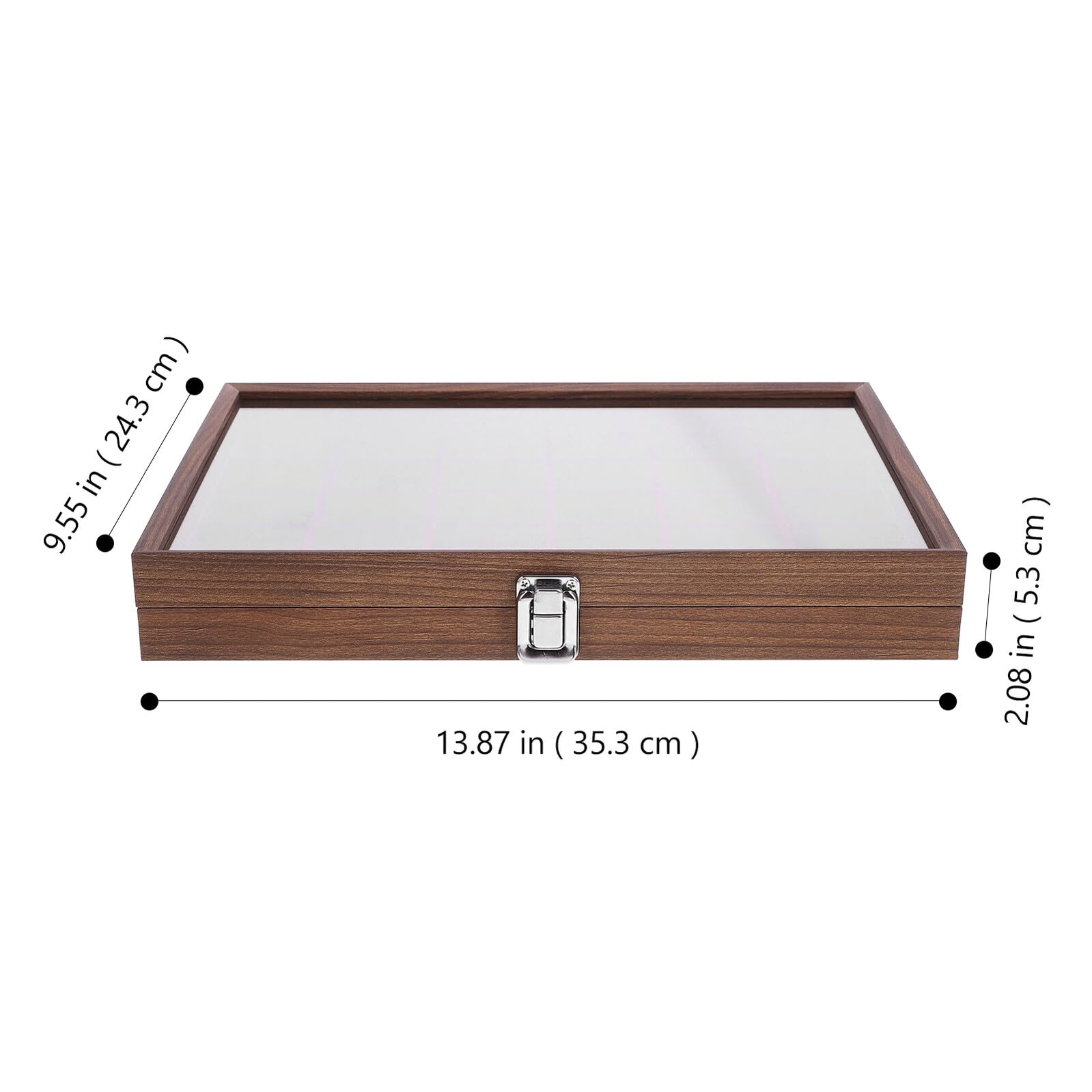Boîte à Sachets de Thé Bois avec Compartiments et Couvercle Verre Organisateur Compact pour Rangement Sachets Thé Boîte de Rangement Élégante pour Cuisine et Cabinet Format