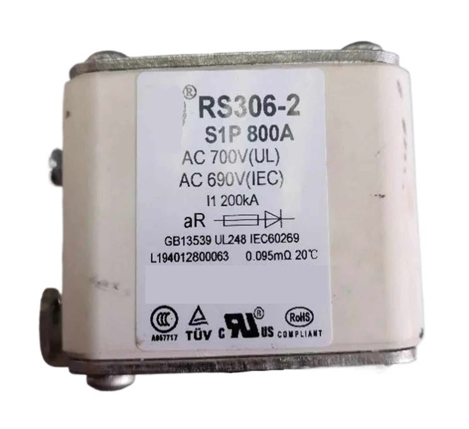 WBBAYDRFR Fuses RS306-2-S1P 800A AC690V 260APG0800 RS306-2 W1Z 400A 690V RS306-2-W1Z 630A 260FZG0630 1000A