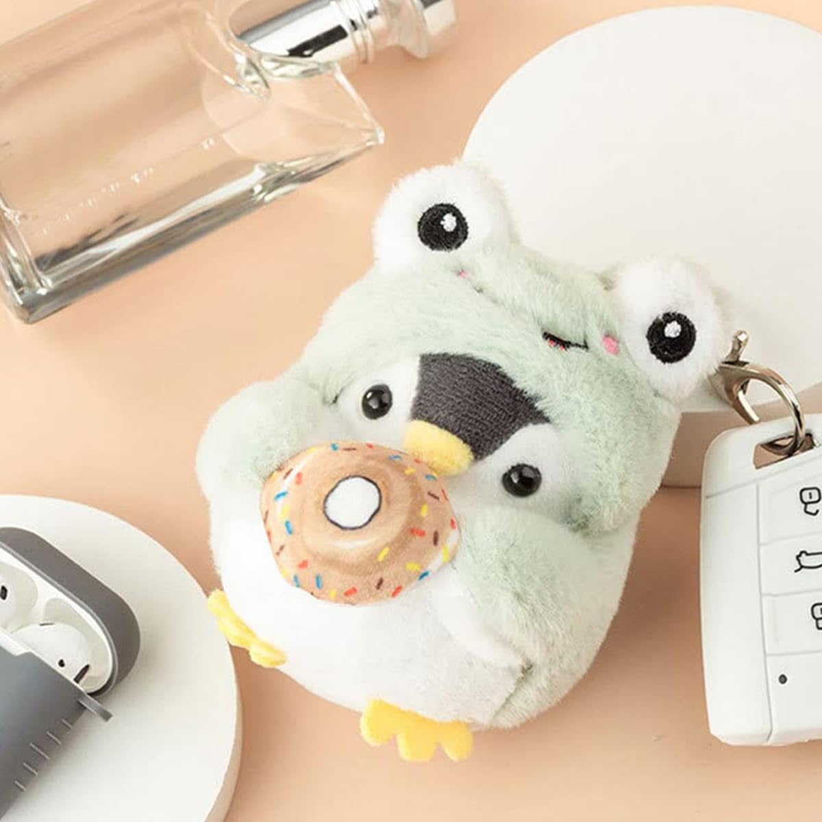 Amazon.co.jp: [karonpeln] カエル キーホルダー ぬいぐるみ キー
