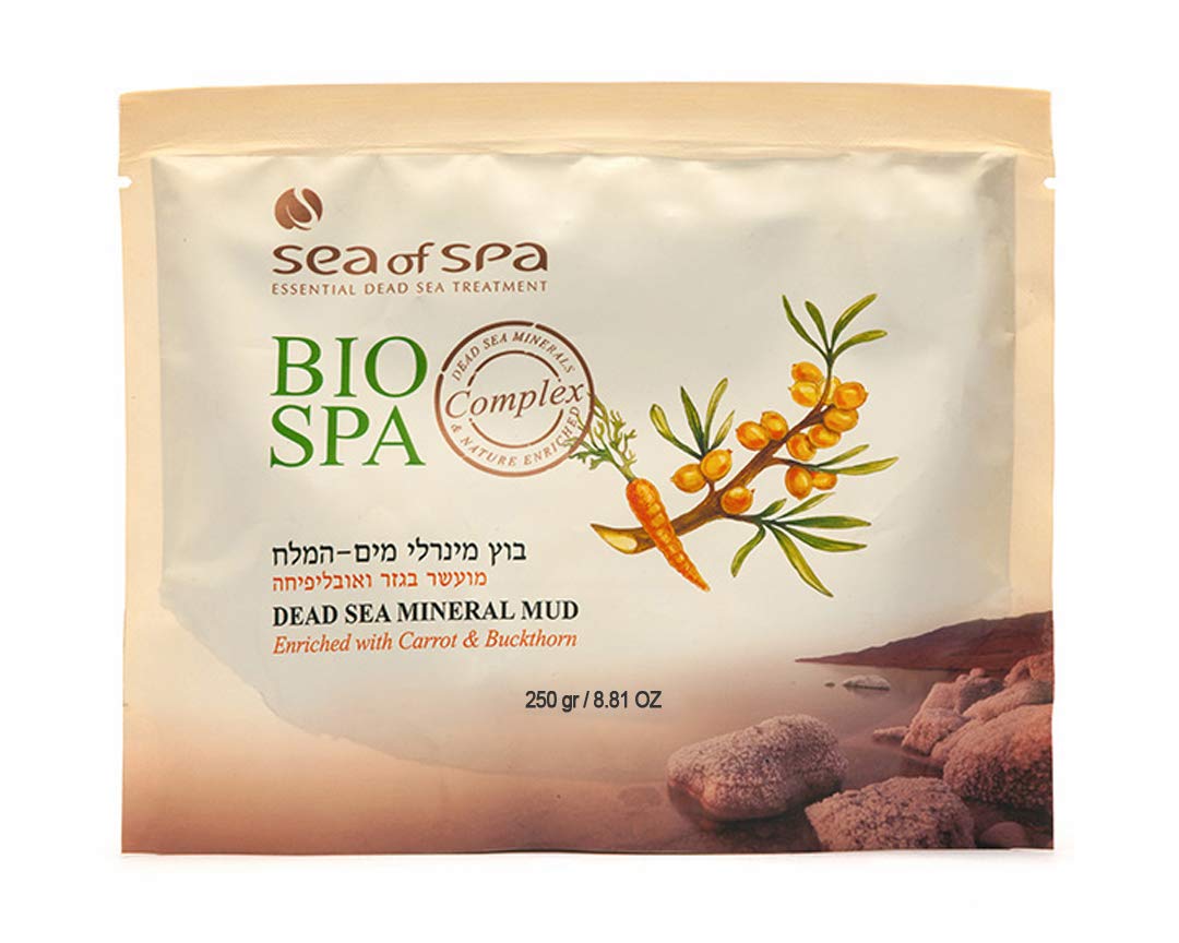 'Bio Spa' Dead Sea Mineral Mud 250gr - Enriched with Carrot & Buckthorn