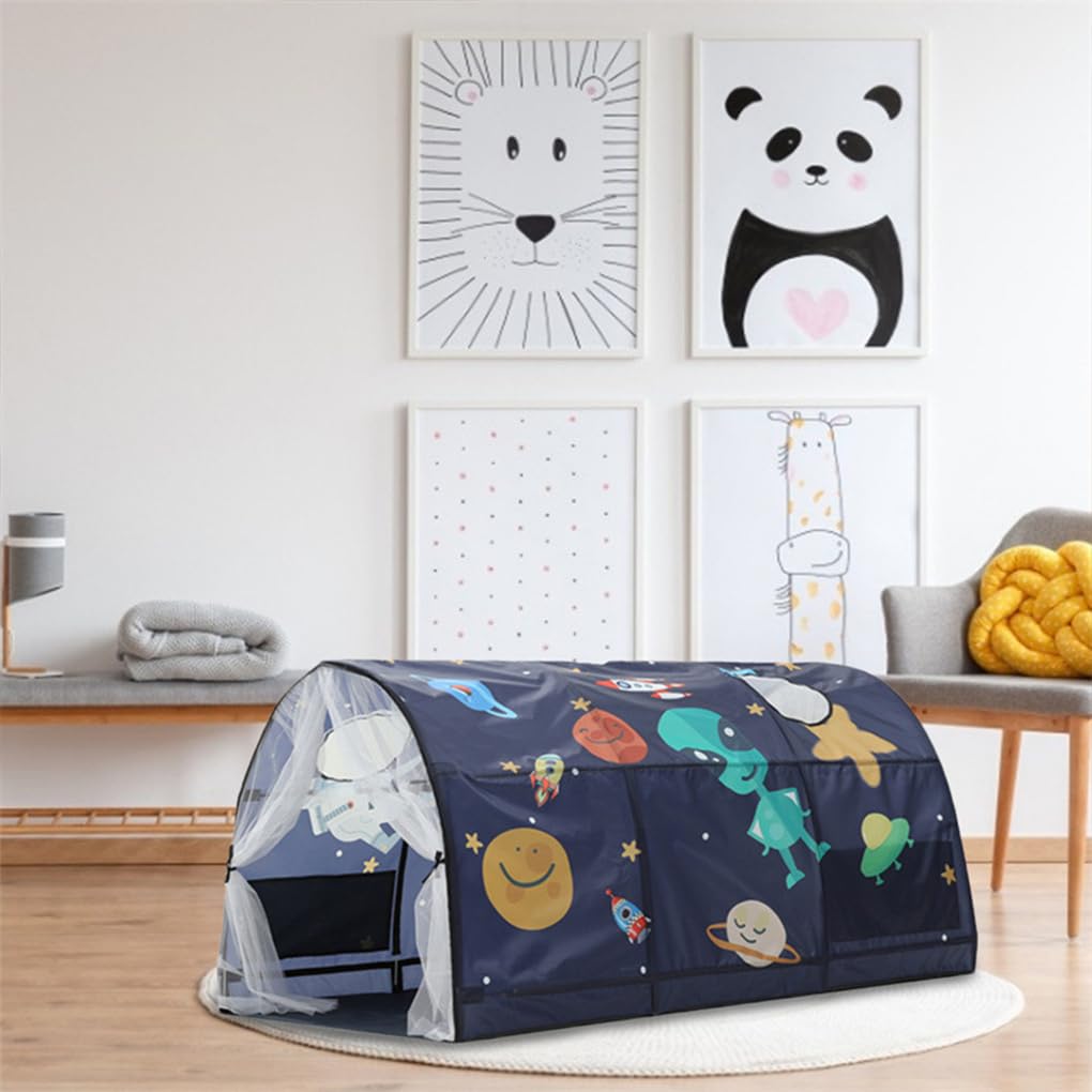 Spielzelte für Jungen, Indoor Tunnel, sensorisches Zelt für Autismus, Stoff Sensorzelt für Autismus, mit Lichtern, Indoor Zelt für Kinder, B