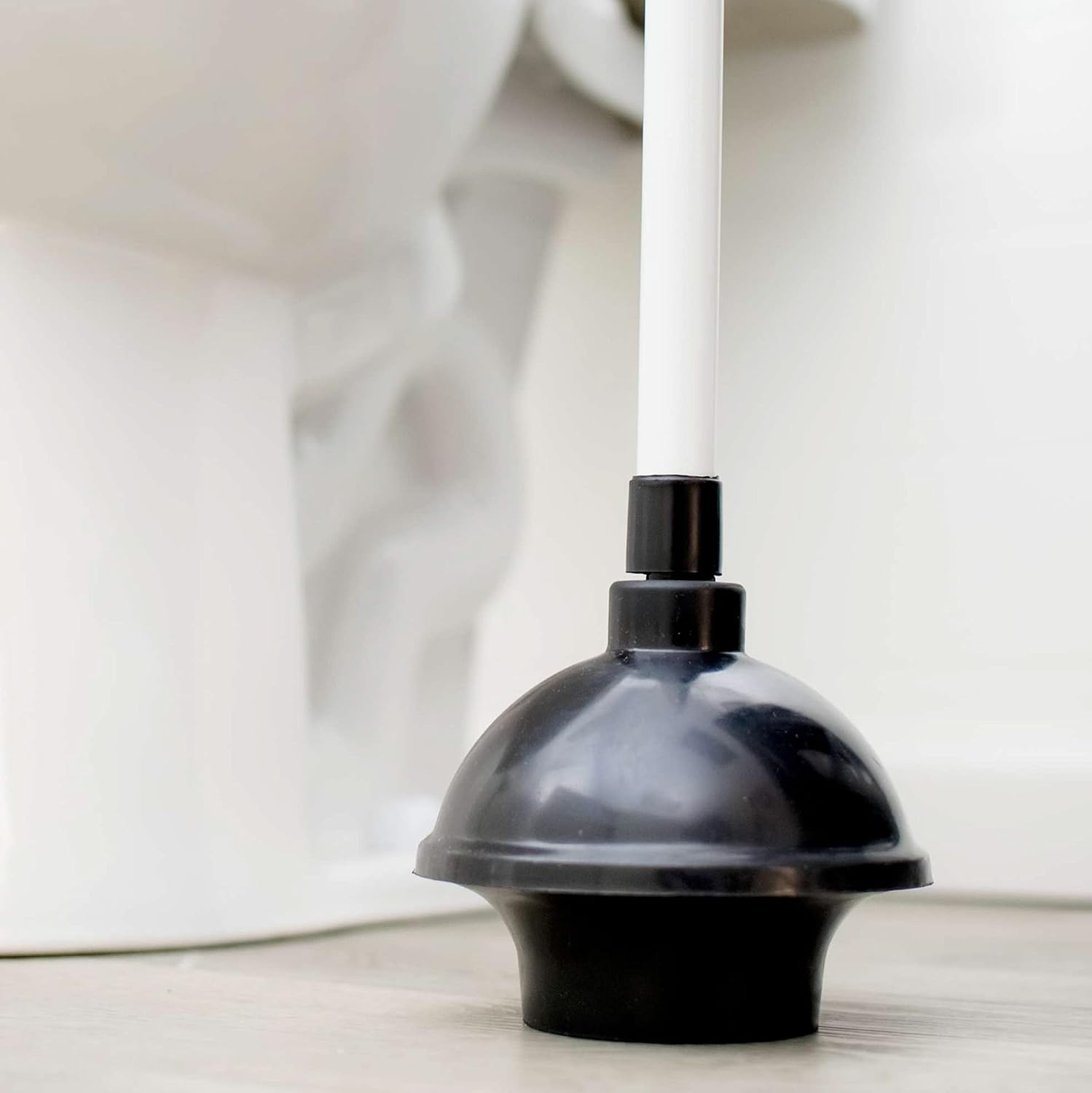 LDR 512 3310A Toliet Handle Double Thrust Rubber Force Cup Removes Clogs for Bathrooms, Kitchens, Baths, Showers, Powerful Commercial and Residential, Plastic Flange Plunger : Home & Kitchen