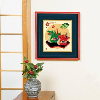 静流　家元　押し絵6 Amazon.co.jp: さくらほりきり 大色紙 かんたん押絵 円満福鈴辰