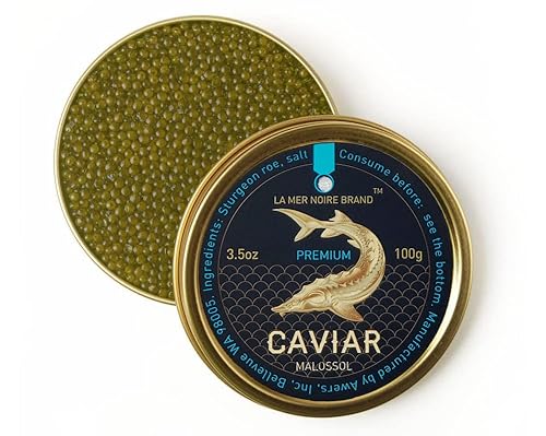 Caviar de esturión Golden Kaluga Fusion, 3,5 oz (100 g)