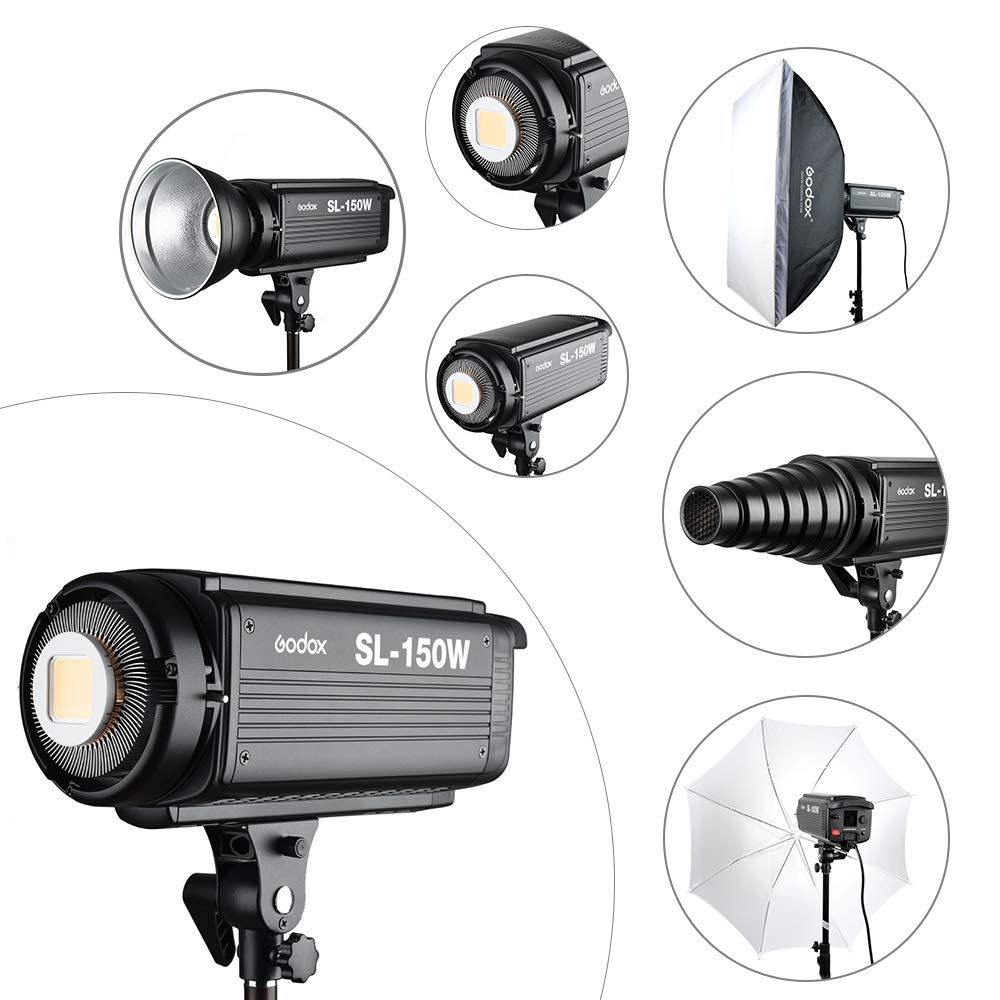 Amazon | GODOX SL150W LEDスタジオライト 150W 定常光 色温度5600 