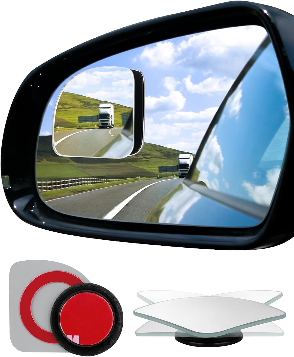 AVRILKEY Blind Spot Mirrors, HD Glass Blindspot Rearview