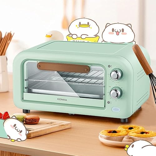 Miniatura 2 de Horno tostador compacto de 12 litros con convección - Horno de encimera para hornear, asar y tostar, horno tostador pequeño de 800 W, acero